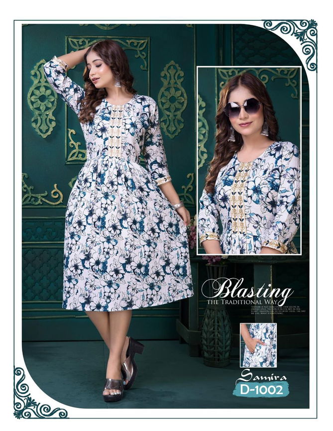 Samira By Trendy Designer Printed Kurti Wholesale Shop In Surat
